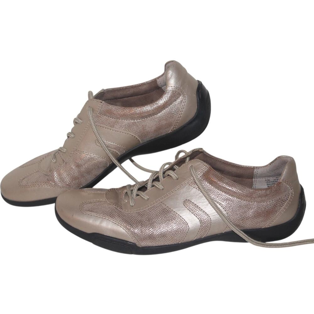 Array Casual Shoes, 1074050, Metallic Gold, Leather, Womens Size 9.5 Narrow